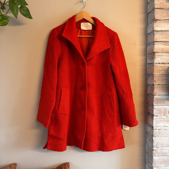 FLEURETTE Tweed Peacoat - Picture 1 of 6